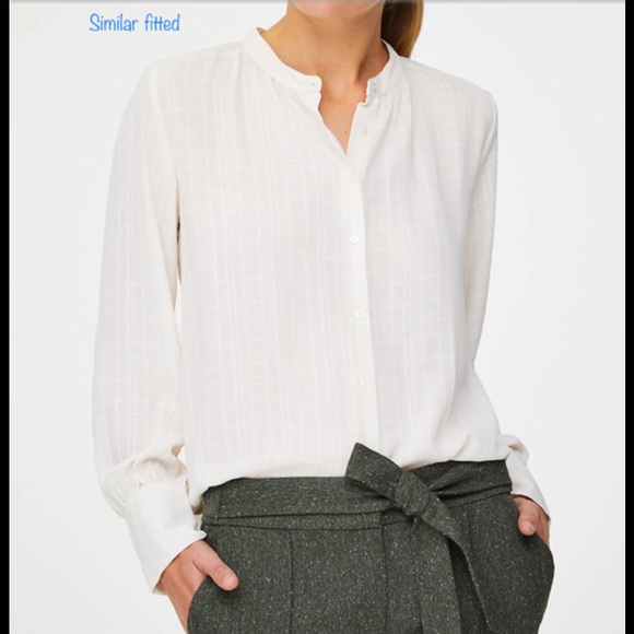 LOFT | Tops | Loft Classic Collarless 